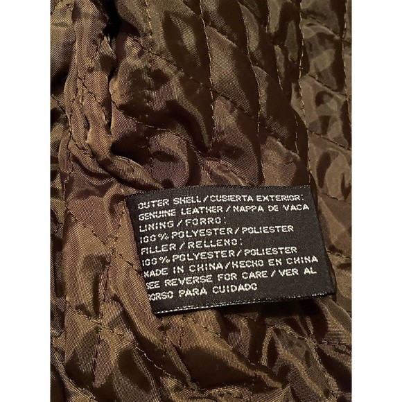 St Johns Womens Jacket L Brown Geniune Suede Leather Zip Front Lined Coat - Picture 9 of 10